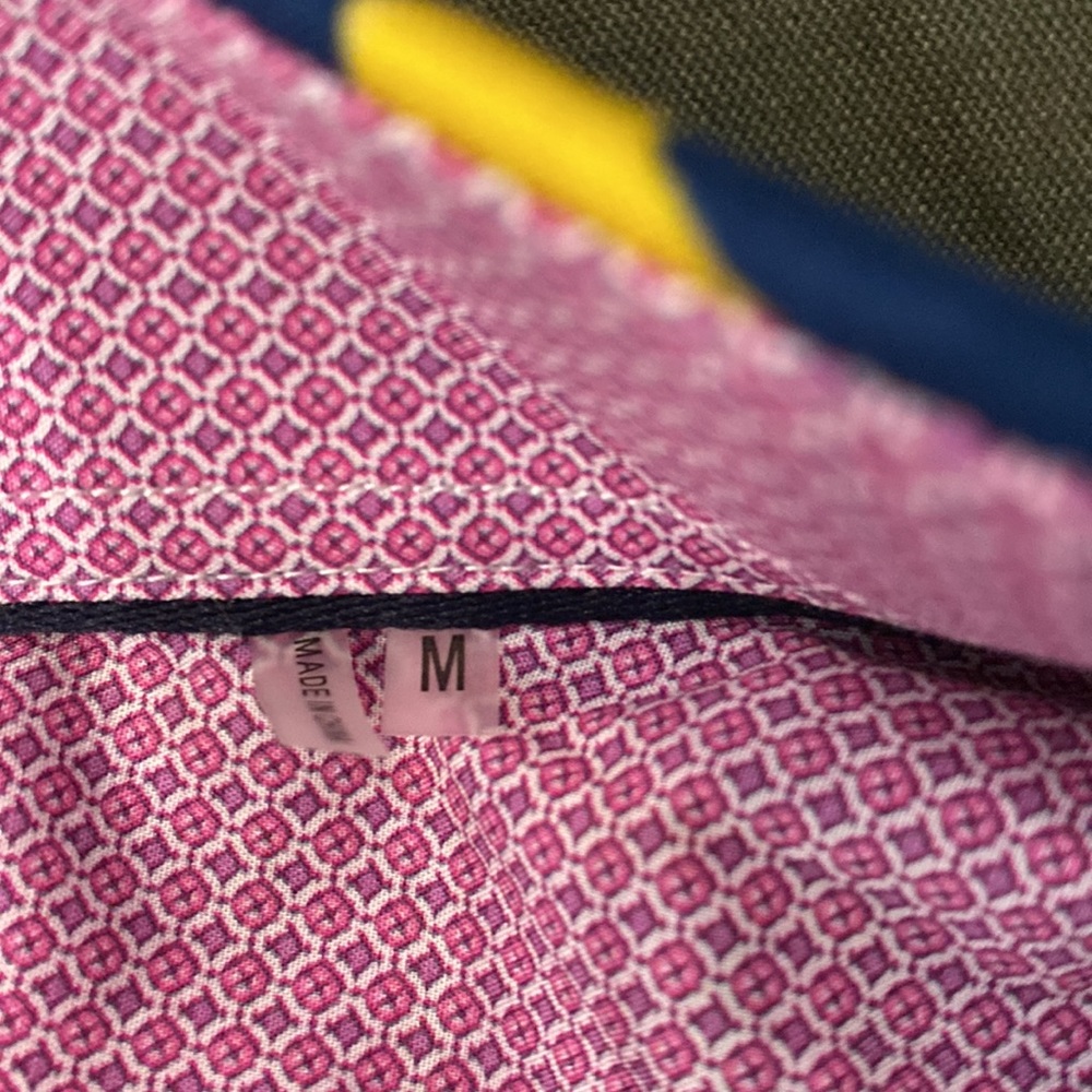 Bugatchi Shaped Fit Summer Fun Button Front Shirt… - image 6